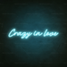 Crazy In Love Neon Light in Glacier blue