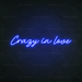 Crazy In Love Neon Light in Santorini Blue