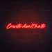 Create Don't Hate Neon Sign in Hot Mama Red