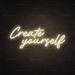 Create Yourself Neon Sign in Cosy Warm White