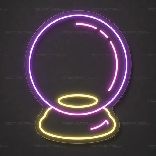 Crystal Ball Neon Sign