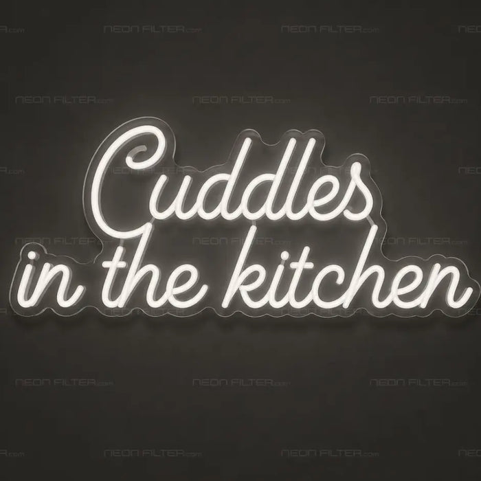Cuddles in the Kitchen Neon Sign for Kitchen Decor - Neon Filter