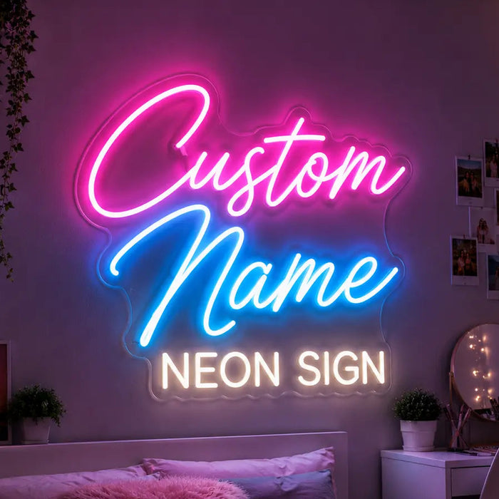 Custom Name Neon Sign for Customiser Decor - Neon Filter