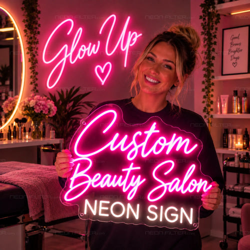 Custom Beauty Salon Neon Sign for Customiser Decor - Neon Filter