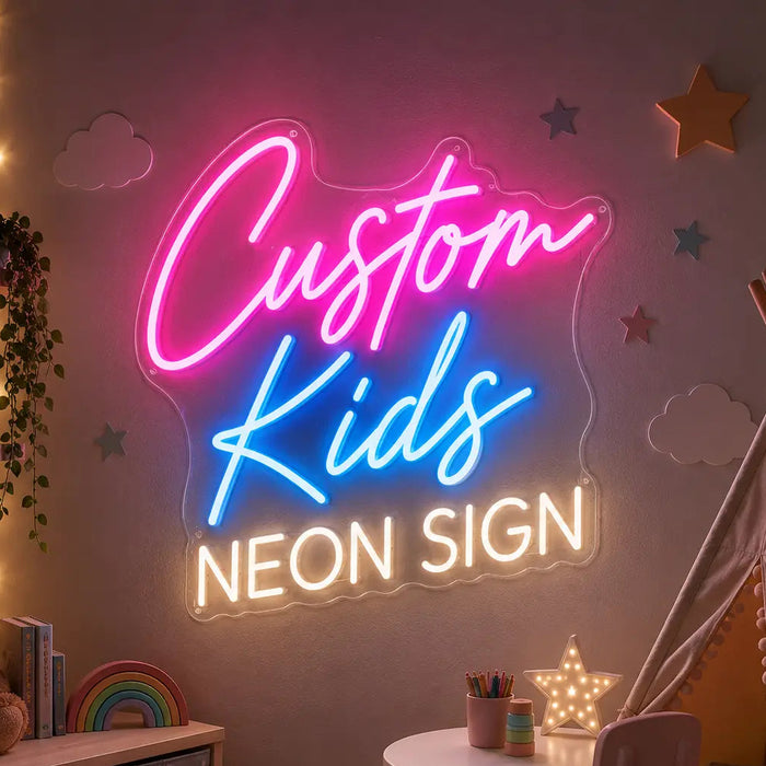 Custom Kids Neon Sign for Customiser Decor - Neon Filter