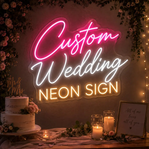 Custom Wedding Neon Sign for Customiser Decor - Neon Filter