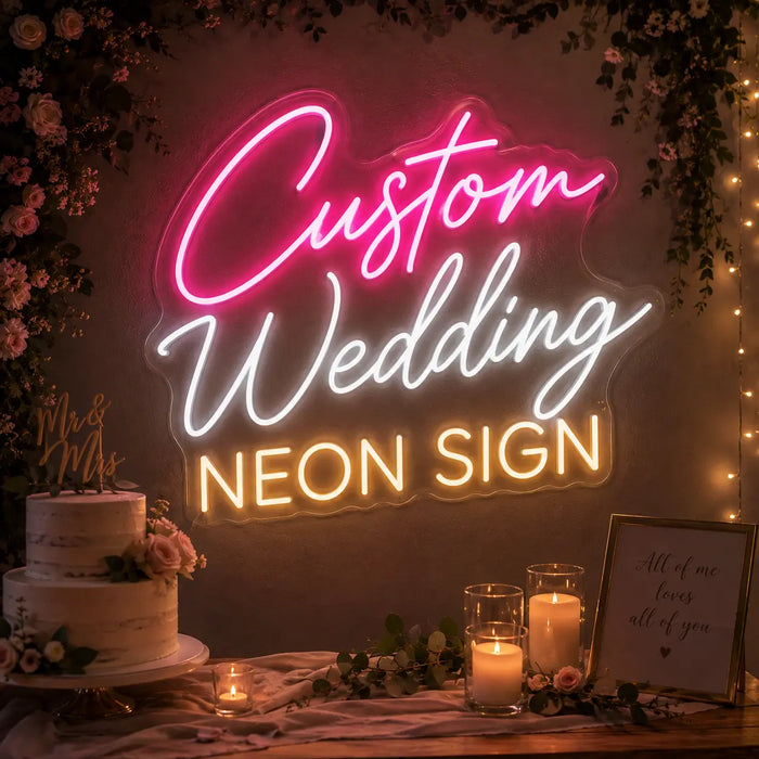 Custom Wedding Neon Sign for Customiser Decor - Neon Filter