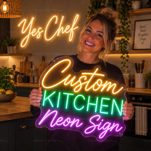 Custom Kitchen Neon Sign for Customiser Decor - Neon Filter