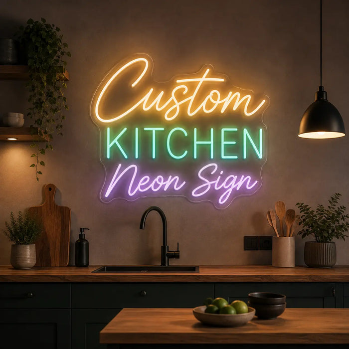 Custom Kitchen Neon Sign for Customiser Decor - Neon Filter