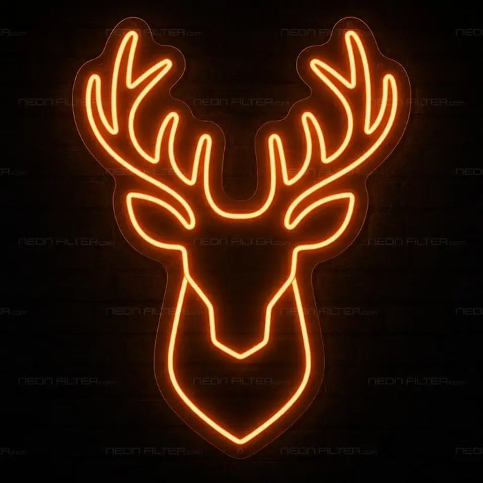 Deer Head Neon Sign for ManCave Decor - Neon Filter