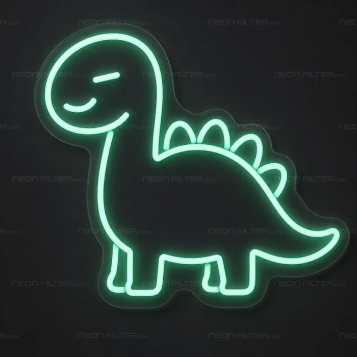 Dinosaur Outline Neon Sign for Kids Decor - Neon Filter