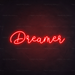 Dreamer Neon Sign in Hot Mama Red