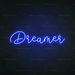 Dreamer Neon Sign in Santorini Blue