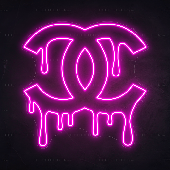 Dripping Chanel Neon Sign