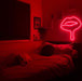 Red Melting lips neon sign by softspellbound