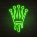 Dripping Rolex Neon Sign in Glow Up Green