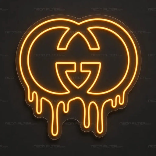 Dripping Gucci Neon Sign - AI Enabled