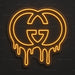 Dripping Gucci Neon Sign - AI Enabled