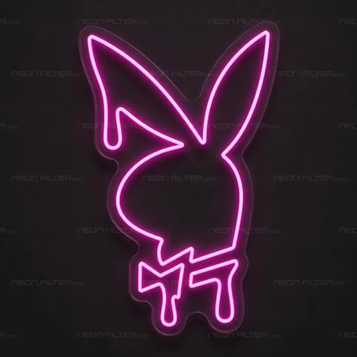 Dripping Playboy Bunny Neon Sign