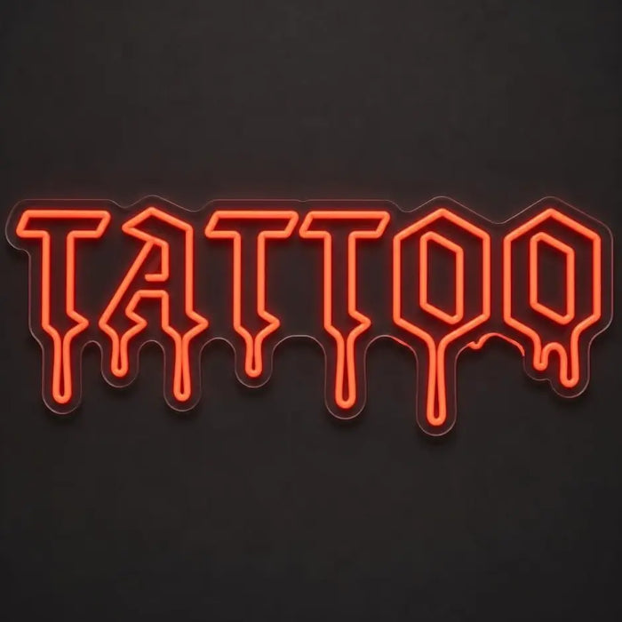 Dripping Tattoo Neon Sign for TattooStudio Decor - Neon Filter