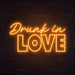 Drunk In Love Neon Sign in Hey Pumpkin Orange