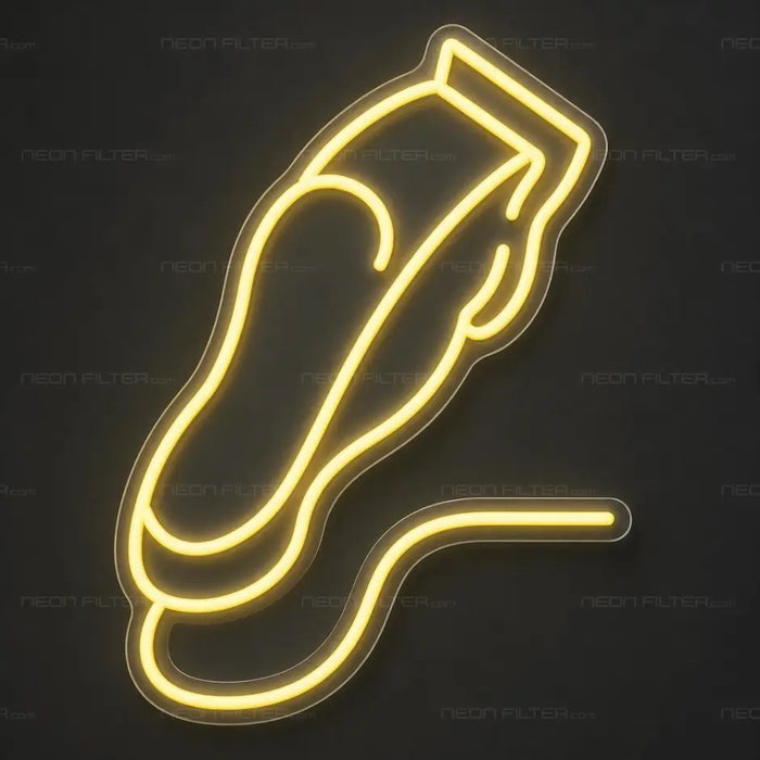 Electric Clippers Neon Sign for BarberShop Decor - Neon Filter