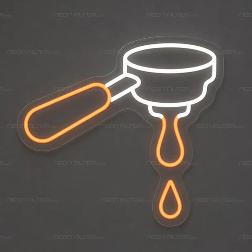 Espresso Portafilter Neon Sign for Cafe Decor - Neon Filter