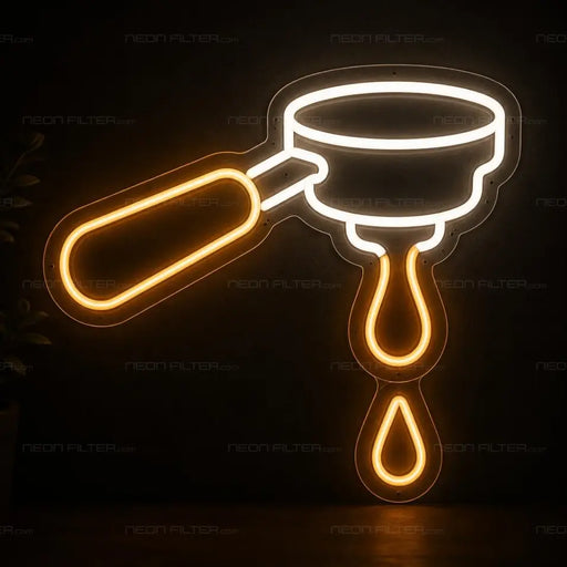 Espresso Portafilter Neon Sign for Cafe Decor - Neon Filter