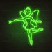 Fairy Neon Sign in Glow Up Green