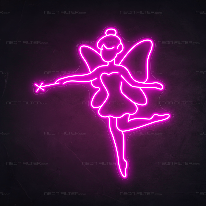 Fairy Neon Sign in Love Potion Pink