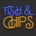 Fish and Chips Neon Sign for Restaurant Decor - Neon Filter
