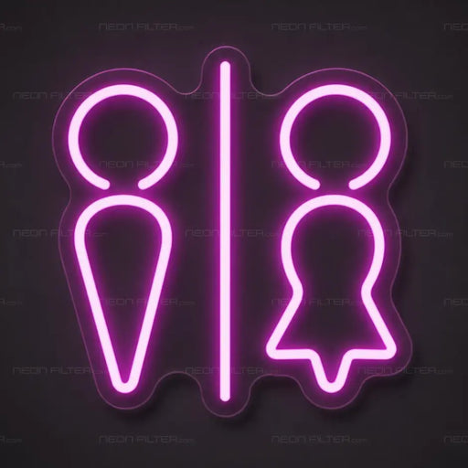 Fitting Room Symbols Neon Sign for RetailShop Decor - Neon Filter