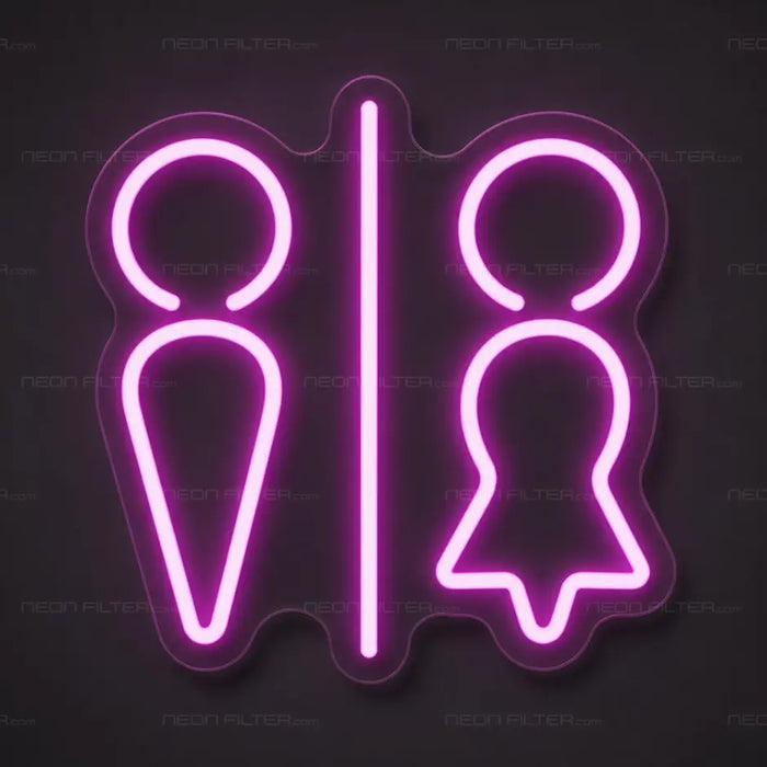 Fitting Room Symbols Neon Sign for RetailShop Decor - Neon Filter