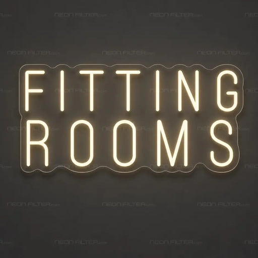 Fitting Rooms Neon Sign for RetailShop Decor - Neon Filter
