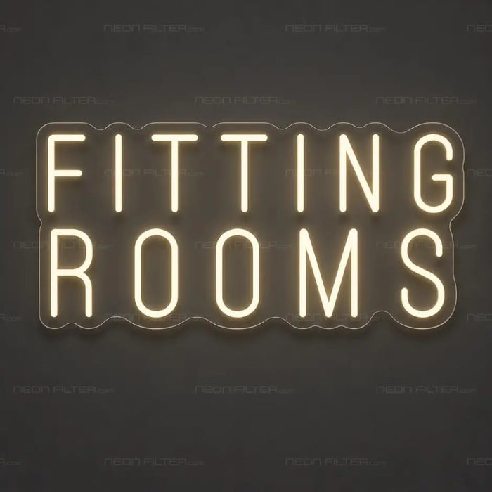 Fitting Rooms Neon Sign for RetailShop Decor - Neon Filter