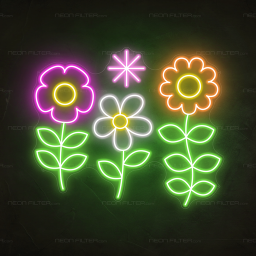 Flowers Neon Sign