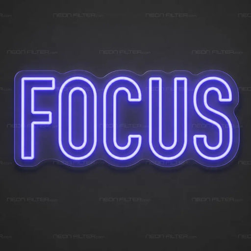 Focus Neon Sign for Gym Decor - Neon Filter