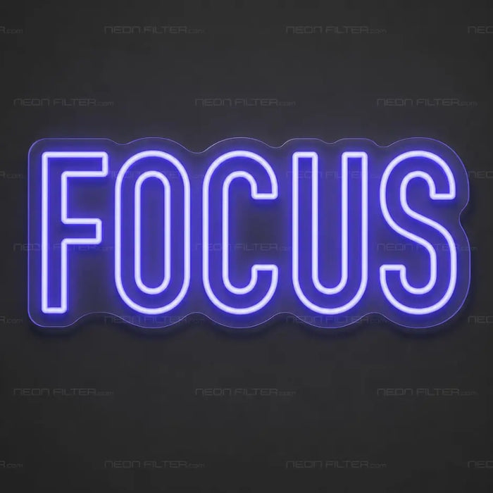 Focus Neon Sign for Gym Decor - Neon Filter