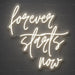 Forever Starts Now Neon Sign for Wedding Decor - Neon Filter