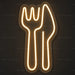 Fork and Knife Neon Sign for FoodandDrinks Decor - Neon Filter