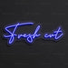 Fresh Cut Script Neon Sign for BarberShop Decor - Neon Filter