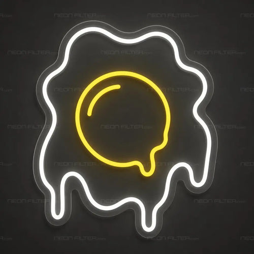 Fried Egg Neon Sign for Kitchen Decor - Neon Filter