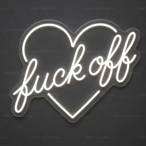 Fuck Off Script Neon Sign for TattooStudio Decor - Neon Filter