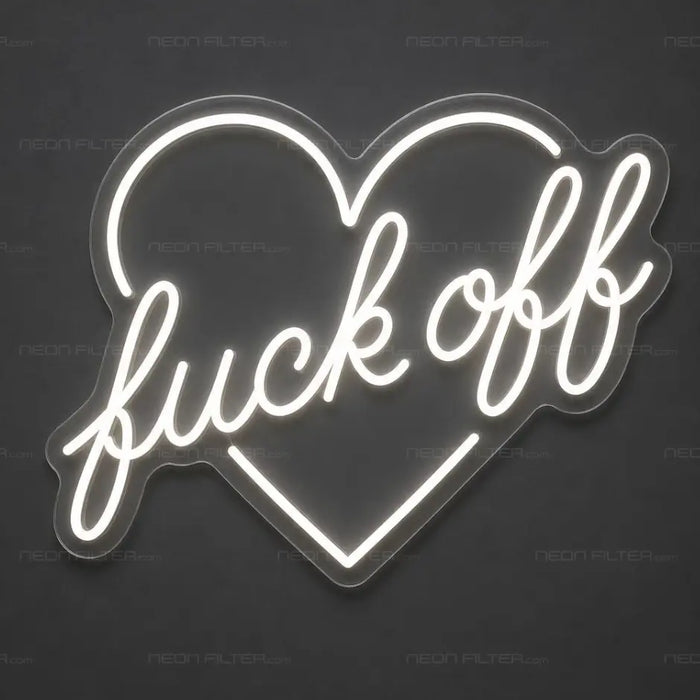Fuck Off Script Neon Sign for TattooStudio Decor - Neon Filter