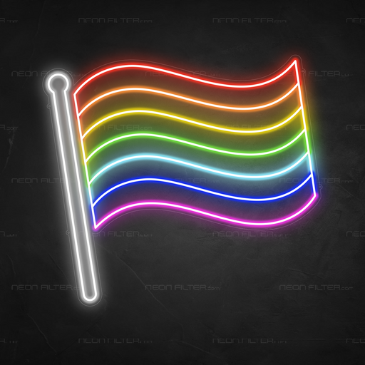 Gay Pride Flag Neon Sign