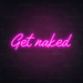 Get Naked Neon Sign in Love Potion Pink