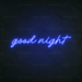 Good Night Neon Sign in Santorini Blue