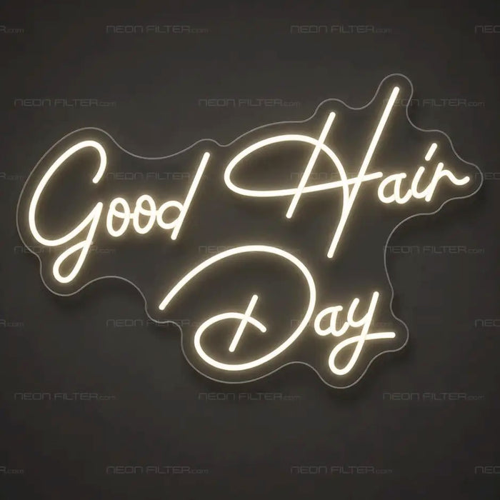 Good Hair Day Neon Sign for BarberShop Decor - Neon Filter