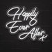 Happily Ever After Script Neon Sign for Wedding Decor - Neon Filter