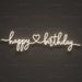 Happy Birthday Heartline Neon Sign for Birthday Decor - Neon Filter